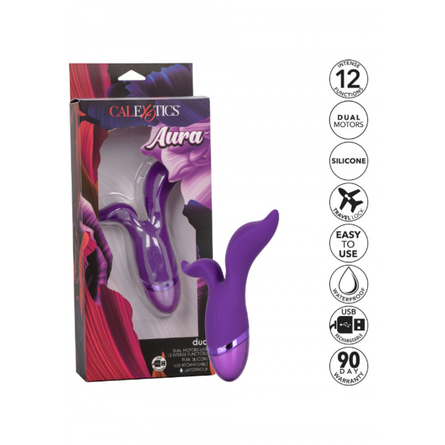 CalExotics - Aura Duo USB-Oplaadbare Vibrator Vrouwen Speeltjes